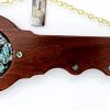 21st Wooden Key Brown Shade Island Design On Stand With Hibiscus Flower 21st Keys 