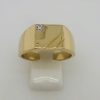 14ct White Gold Lab-Grown 1.20ct Round Cut Diamond Engagement Ring Gold Rings 