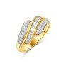 9ct Yellow Gold Lab-Grown 0.52ct Diamond Cluster Stud Earrings - AUER840 Gold Earrings 