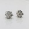 9ct Yellow & White Gold Teardrop Syn Blue Topaz Stud Earrings - 9CTTOPAZ-DDZ Gold Earrings 