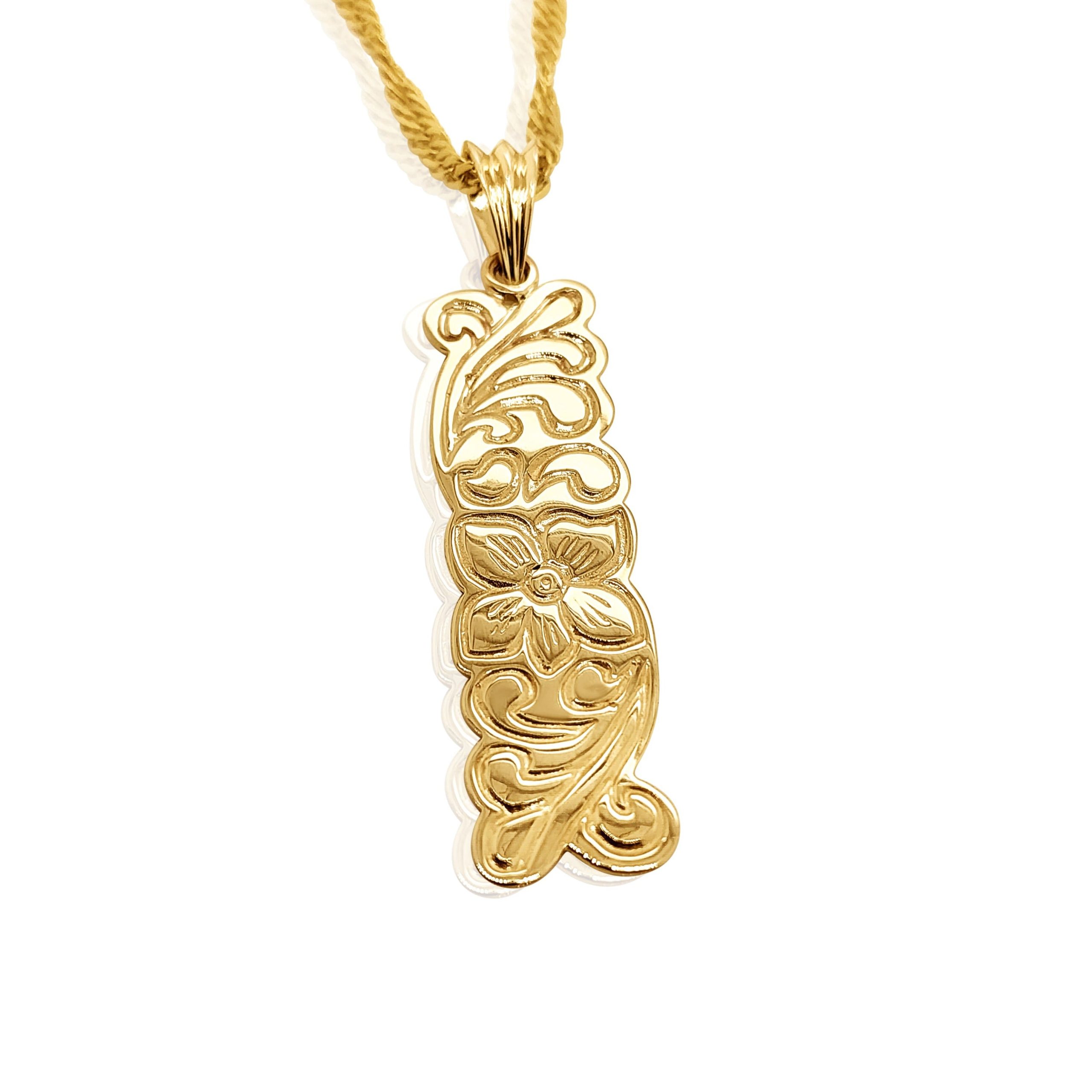 9ct Yellow Gold Hawaiian Design Pendant Gold Pendants 