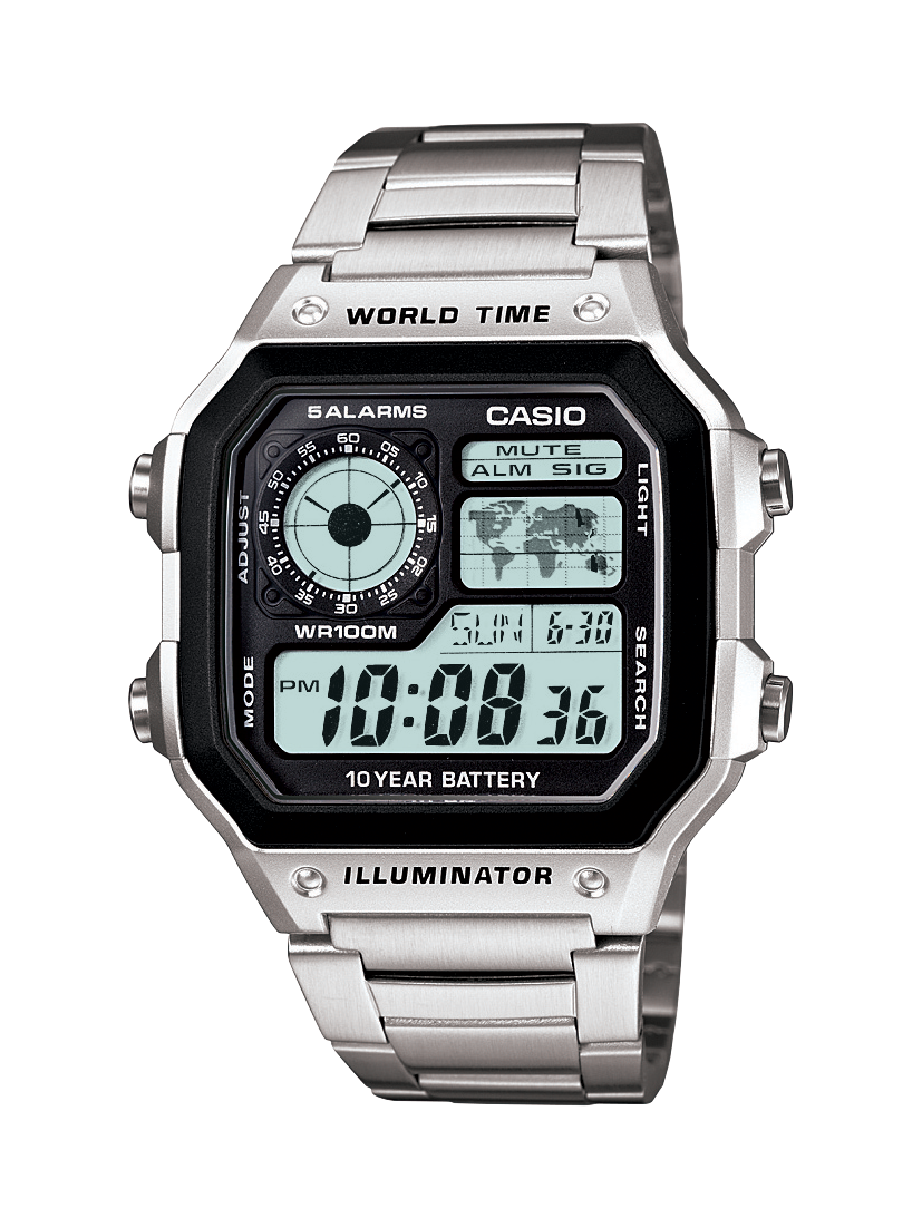 Casio Digital Watch - AE1200WHD-1A CASIO 
