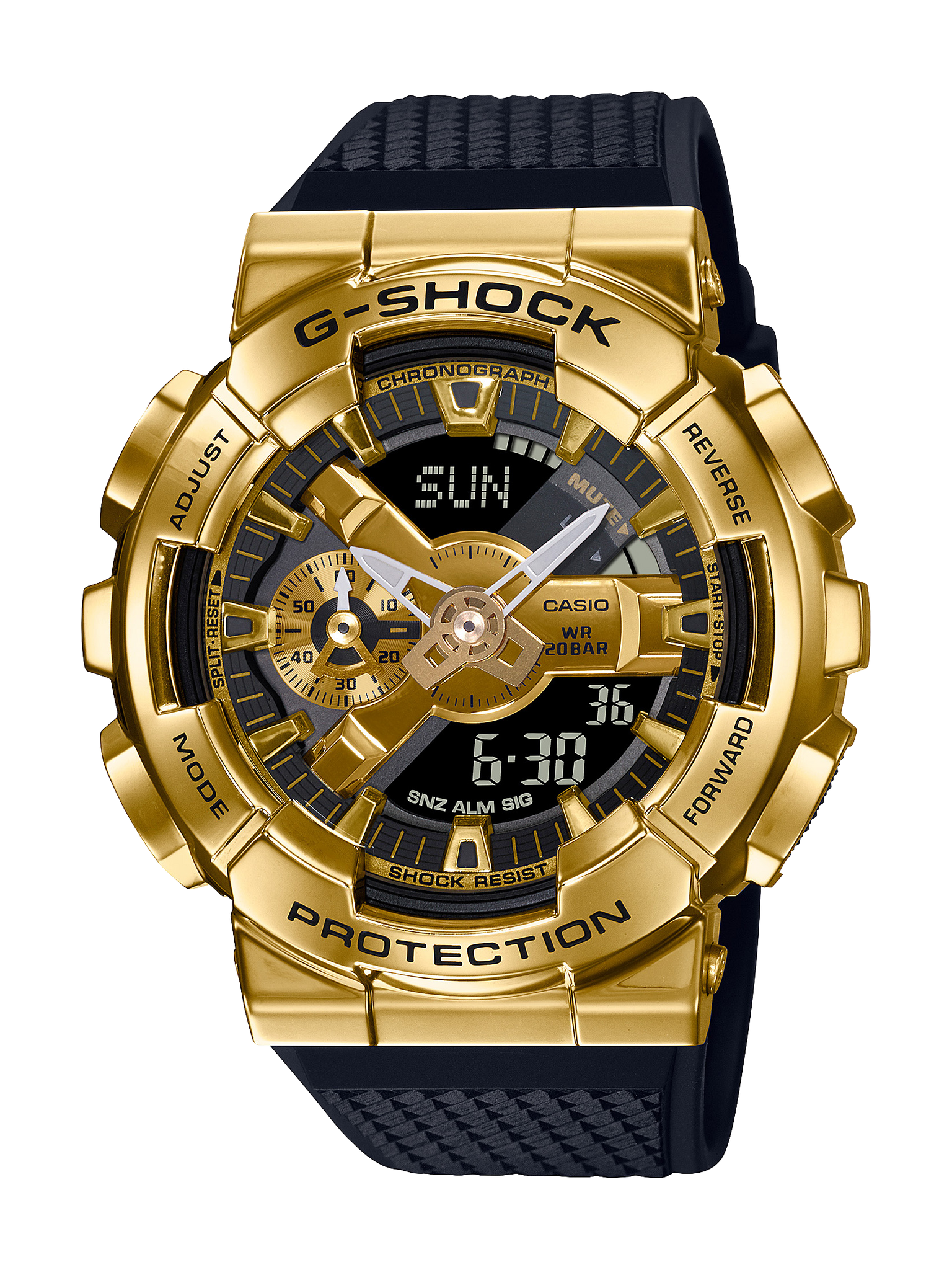 Casio G-Shock Duo Gold Metal Bezel Watch - GM110G-1A9 G-SHOCK 