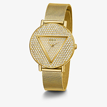 Guess Iconic Gold Glitz Dial Gold Tone Case & Gold Tone Stainless Steel Mesh Strap Watch - GW0477L2 GUESS 