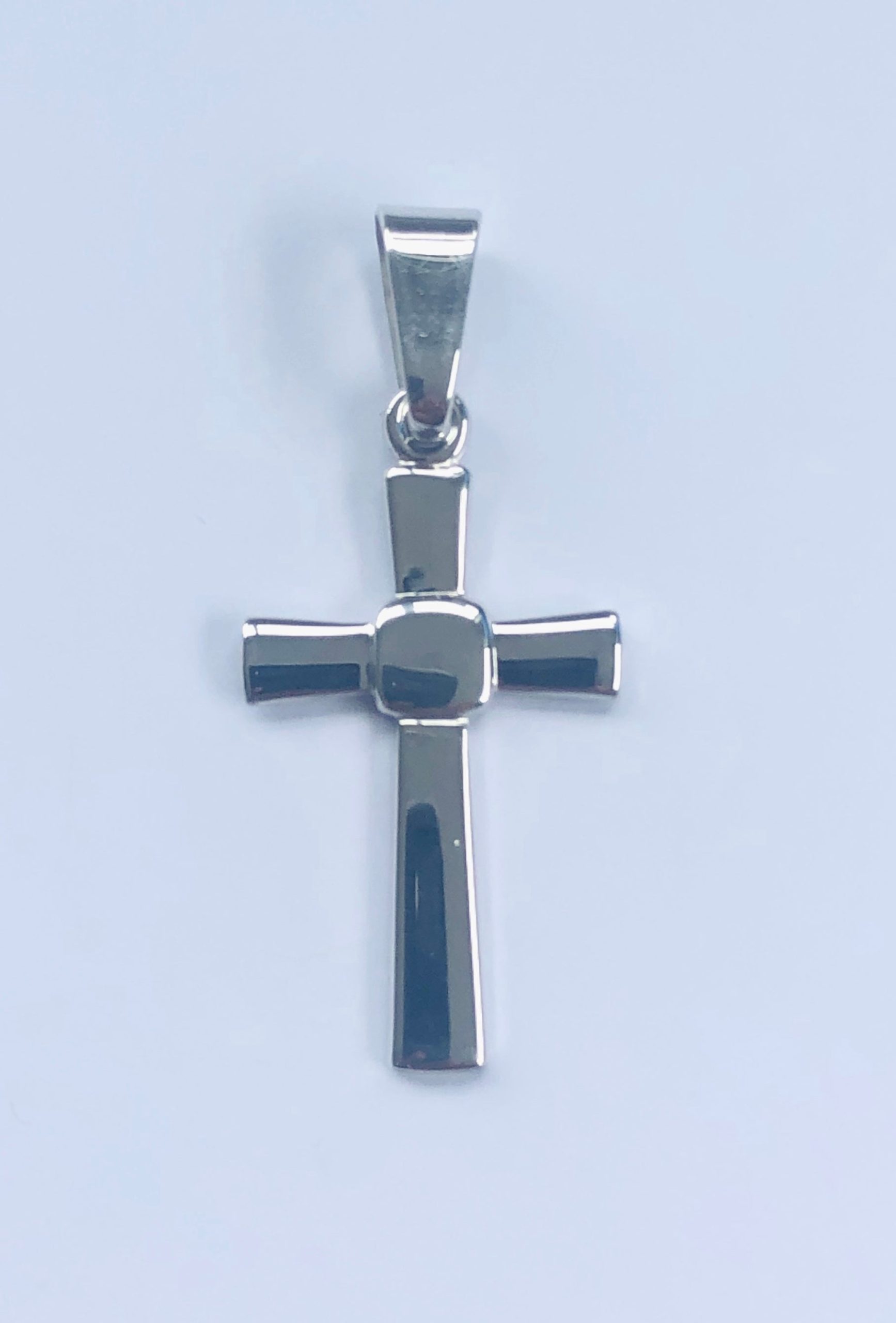 Sterling Silver Cross Pendant 38mm x 17mm - 012 Sterling Silver Pendants 