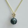 9ct Yellow Gold plain Oval Locket Pendant Gold Bracelets 