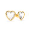 9ct Yellow Gold 7mm Mini Huggie Earrings Sterling Silver Rings 
