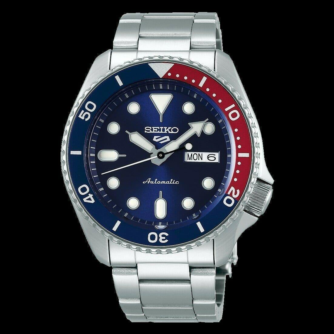 Seiko 5 Sports 100, Automatic Men's watch Pepsi Bezel Blue Dial - SRPD53K1 Seiko 