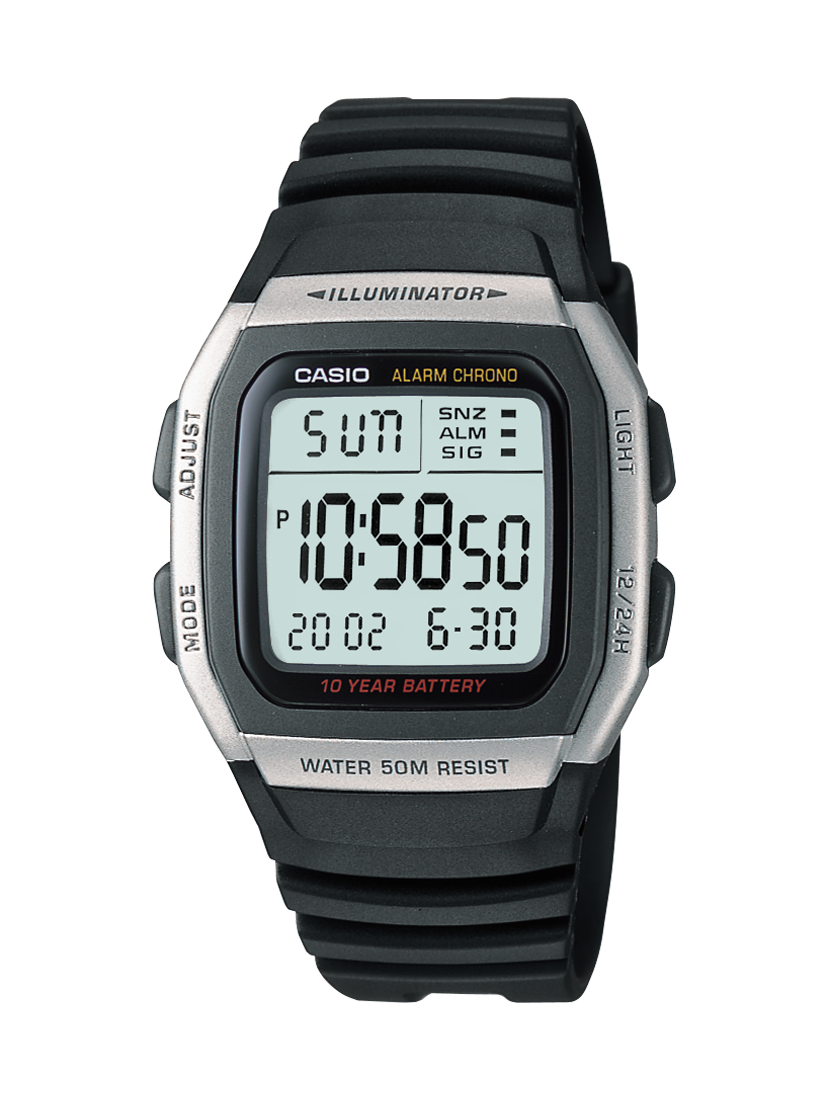 Casio Mens Digital 10 Year Battery Watch - W96H-1A CASIO 