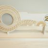 Island Design White & Blue Theme Colour UV Printed Birthday Key with Golden Glitter Look "21" and Matching Colour Stand 21st Keys 