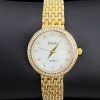OMAKI Womens Gold Tone Dress Watch with White Dial Face Dress Watches 