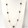NZ Greenstone 10mm Bead Necklace with Stainless Steel Clasp 76cm Long - BN0030 Greenstone?Jewellery 