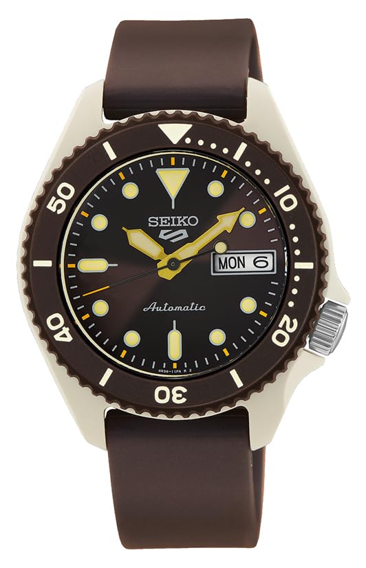 Seiko 5 Sports 38mm Case Automatic Divers Look Watch - SRPG77K Seiko 
