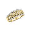 9ct Yellow Gold Ladies 2 Piece Cubic Ziconia Bridal / Wedding Set 9ct Gold Ring, Gold Jewellery, Gold Rings 