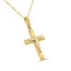 9ct White Gold Brilliant Cut 0.25ct Diamond Cluster Drop Pendant Gold Pendants 