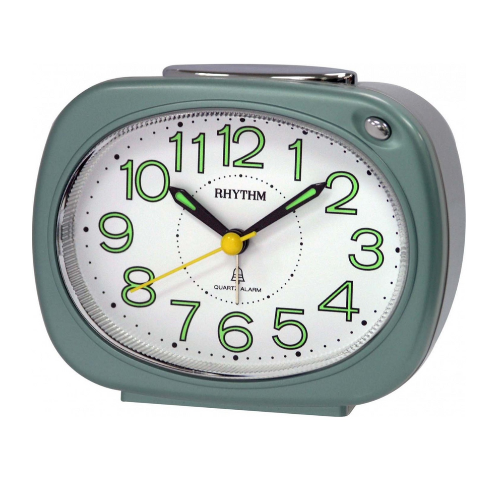 Rhythm Table Alarm Clock White Dial - CRA814NR05 Seiko 