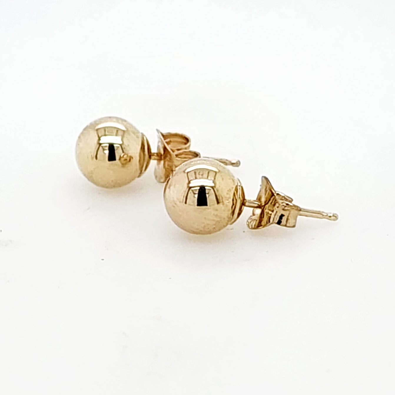 6mm Ball Stud Earrings in 9ct Yellow Gold Gold Earrings 