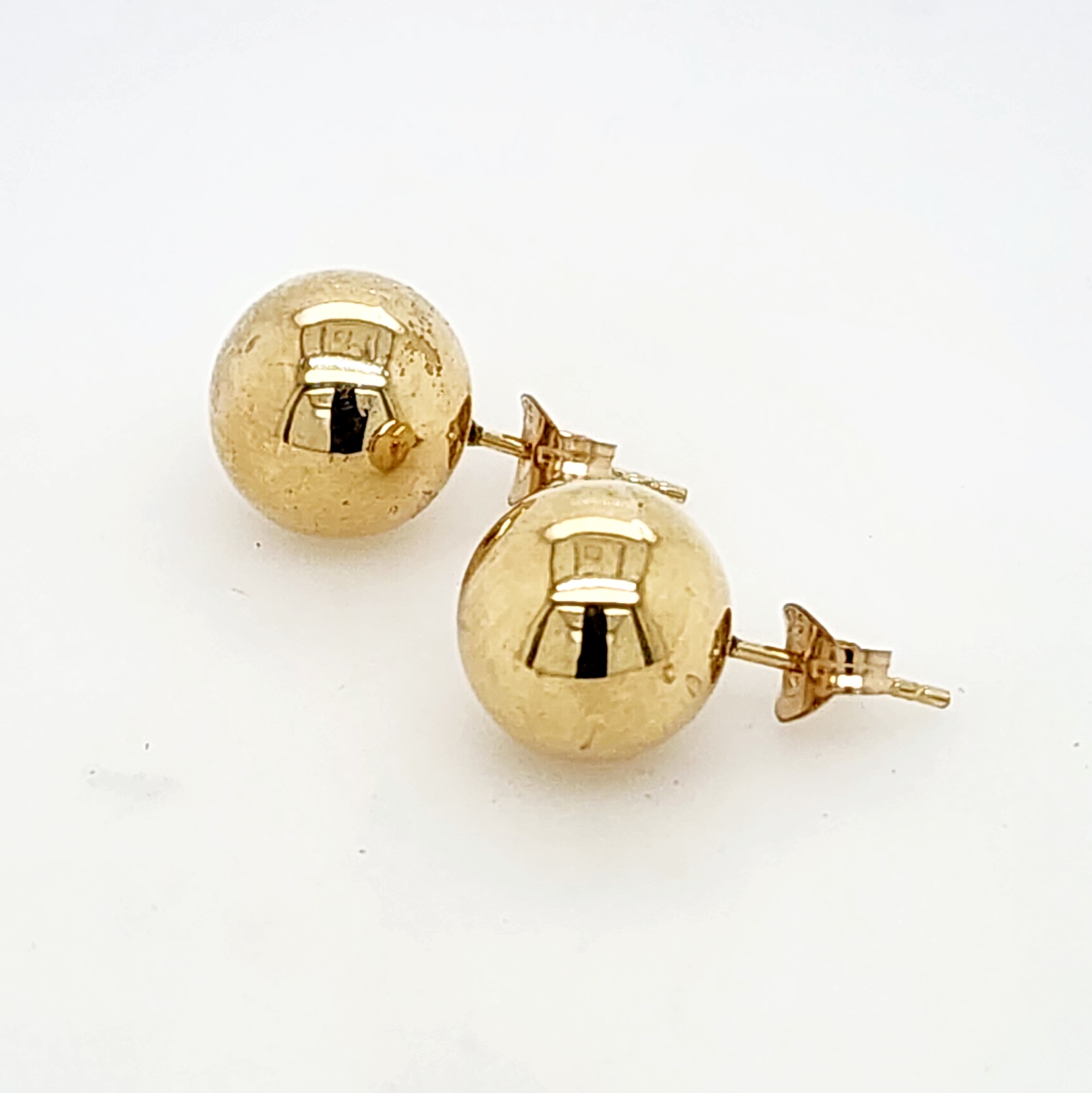 10mm Ball Stud Earrings in 9ct Yellow Gold Gold Earrings 
