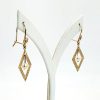 9ct Yellow Gold Silver Filled 15mm Diameter Crystal Set Round Hoop Earrings Gold & Silver Bonded Earrings, Gold Earrings 