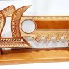 21st Wooden Key Brown Shade Island Design On Stand With Hibiscus Flower 21st Keys 