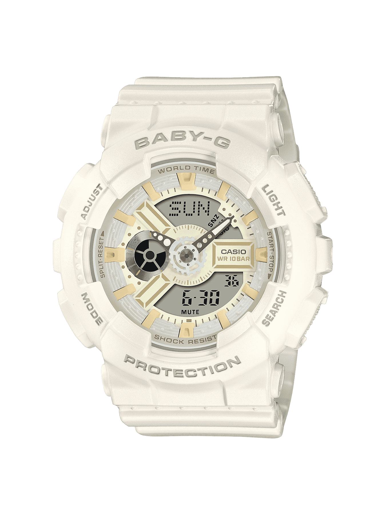 Casio Baby-G Chocolate Collection 100M WR Duel Time - BA110XSW-7A G-SHOCK 
