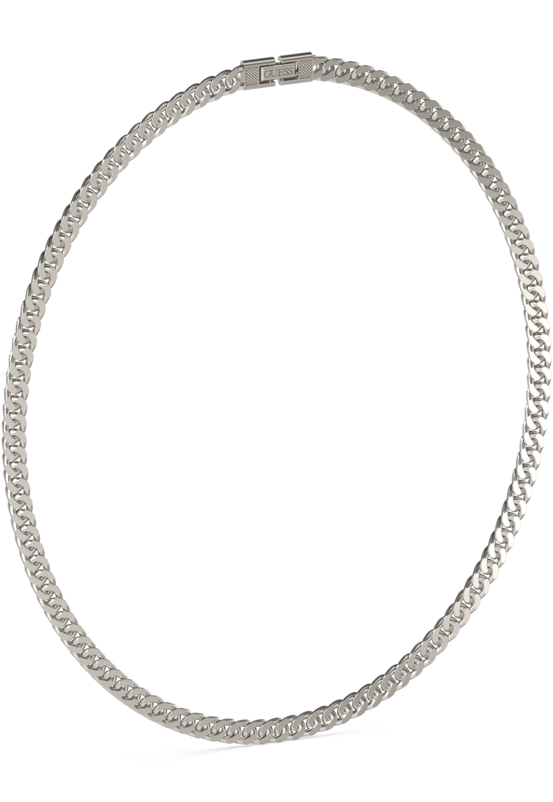 Guess Silver 21" Diamond Cut 6mm Chain GUESS JEWELLERY 