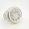 9ct Yellow Gold Matt Shield Signet Ring Gold Rings 