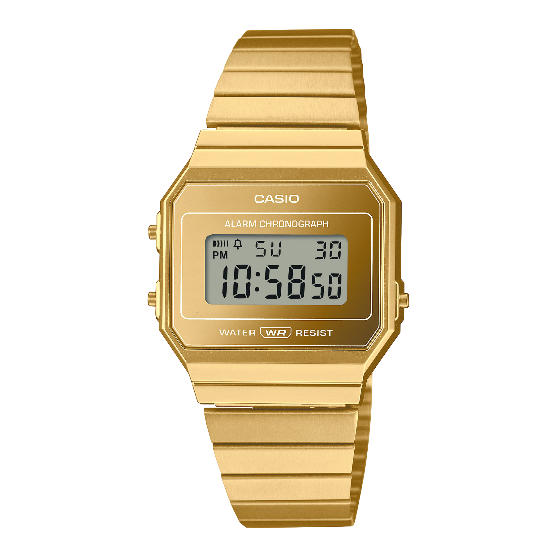 Casio Digital Vintage LEd Gold Tone WR Watch - A700WEVG-9A CASIO 
