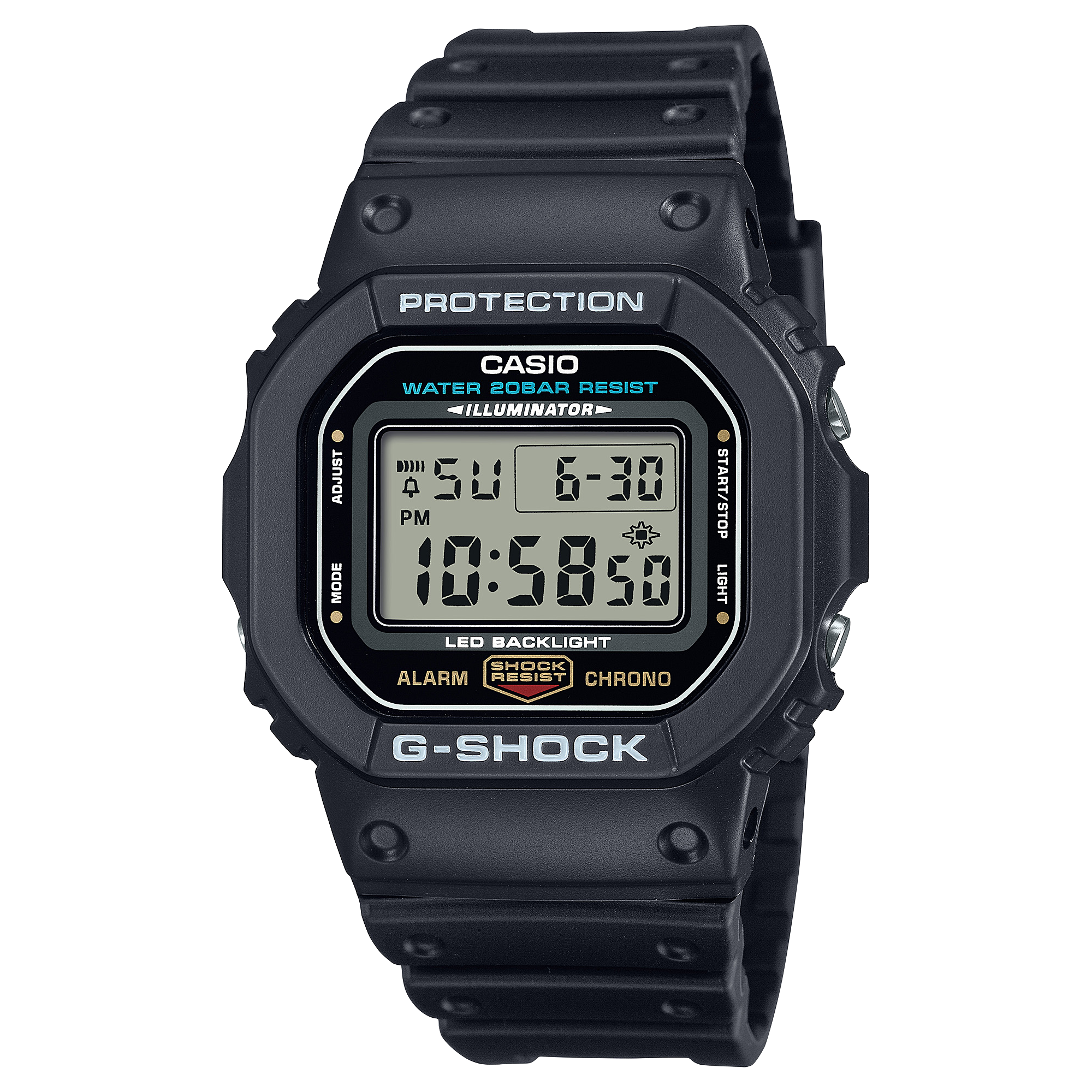 Casio G-Shock 1st Model (DW5600-1) Digital 200M WR Watch - DW5600UE-1D G-SHOCK 