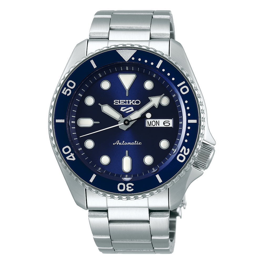Seiko 5 Sports 100, Automatic Men's Watch Bluei Bezel Blue Dial - SRPD51K1 Seiko 