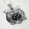 Beautiful Maori Design Double Koru Green & Blue Glass Award / Trophy - 310mm High 21st Keys 