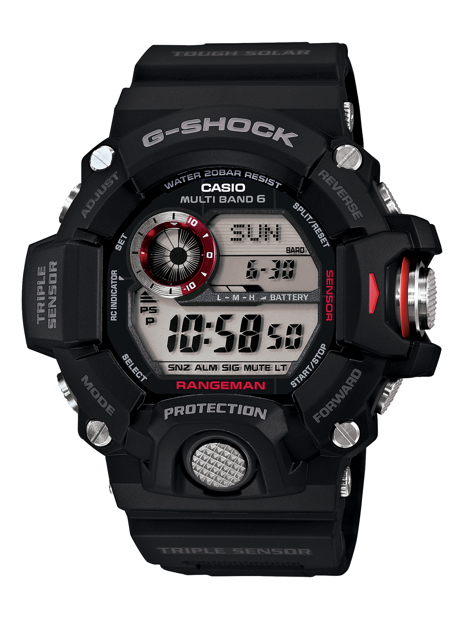 Casio G-Shock Digital Rangeman Series Triple Sensor 200M WR - GW9400-1D G-SHOCK 