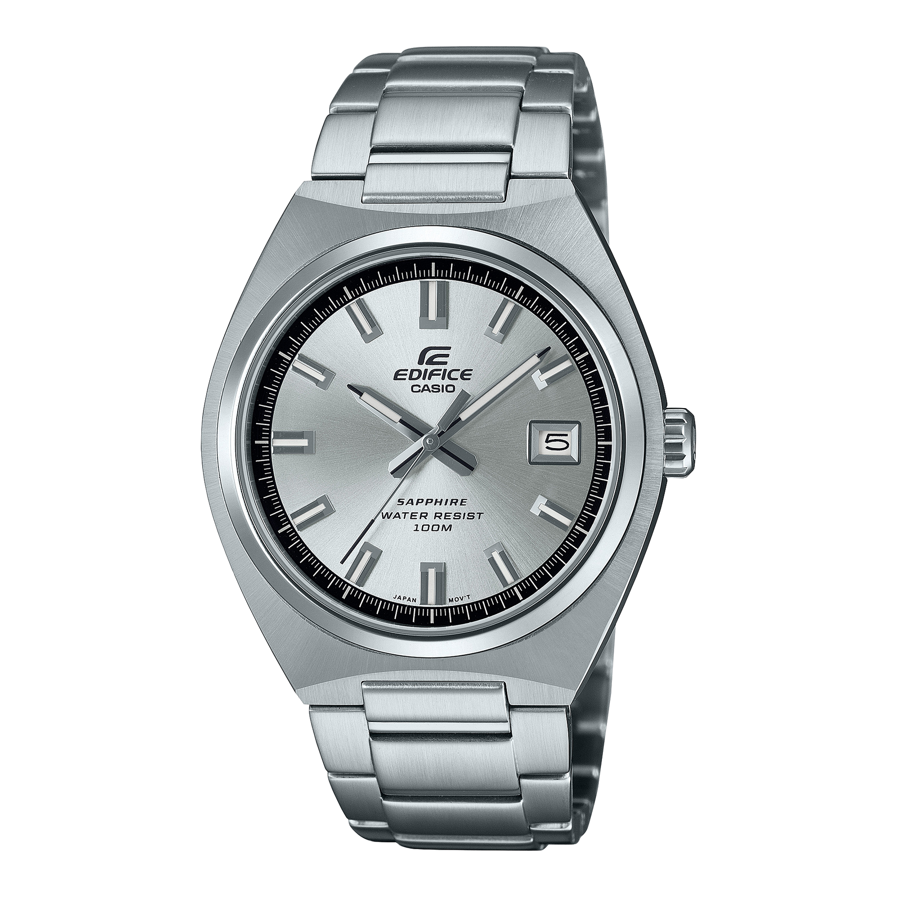 EDIFICE Motorsports Analog Timepiece 100M WR Silver Dial Stainless Steel Case & Band - EFB109D-7A G-SHOCK 