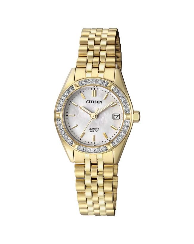 Citizen Ladies Quartz Gold Case & Band, Mother of Pearl Dial, Date - EU6062-50D G-SHOCK 