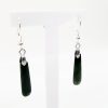 Sterling Silver 8.5mm Round Tahitian Black Pearl Earrings - EA0546 Greenstone?Jewellery 