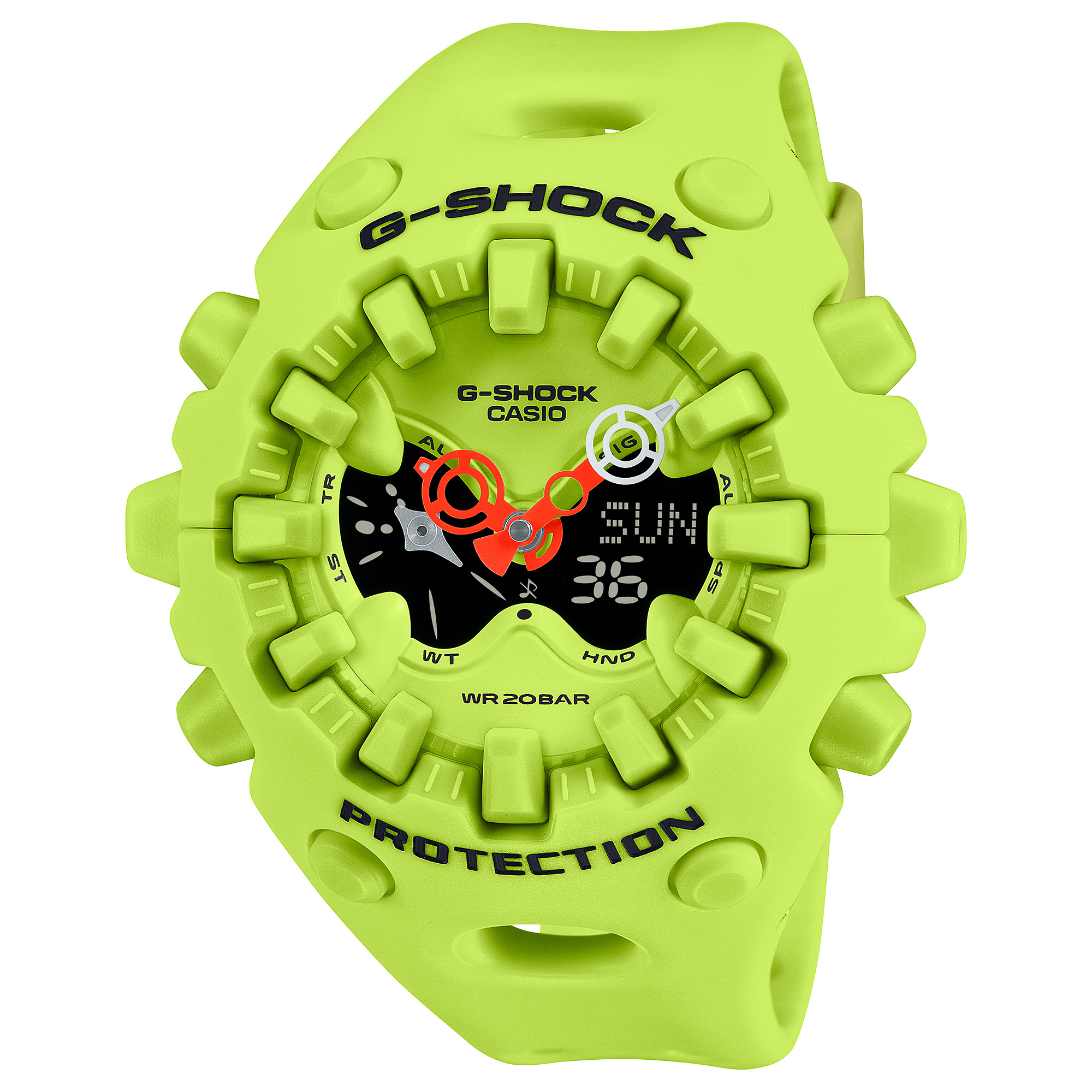 G-Shock Big Case Duel Time Green Case & Band 200m WR - GAV01-9A Baby-g 