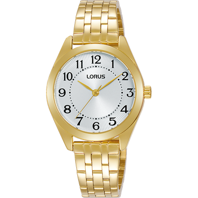 Lorus Ladies Gold Tone Stainless Steel Analogue Watch - RG286UX-9 WATCH 