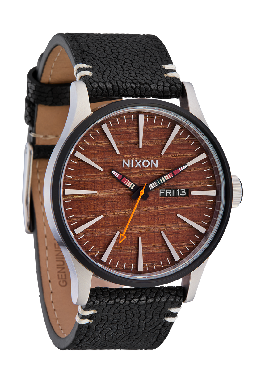 NIXON Sentry Leather 100M Watch - A105-5342-00 NIXON, WATCH 